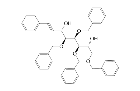 anti-4,5,6,8-Tetra-O-benzyl-1,2-dideoxy-1-phenyl-D-glycero-D-gulo-oct-1-ynitol