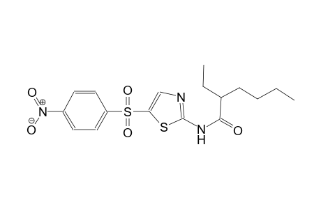2-ethyl-N-{5-[(4-nitrophenyl)sulfonyl]-1,3-thiazol-2-yl}hexanamide