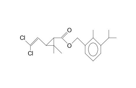 Cyclopropanecarboxylic acid, 3-(2,2-dichloroethenyl)-2,2-dimethyl-,[2-methyl-3-(1-methylethyl)phenyl]methyl ester, trans-