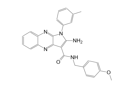 2-amino-N-(4-methoxybenzyl)-1-(3-methylphenyl)-1H-pyrrolo[2,3-b]quinoxaline-3-carboxamide