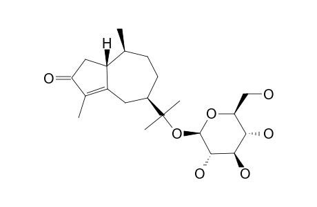 (1R,7S,10S)-11-O-BETA-D-GLUCOPYRANOSYL-4-GUAIEN-3-ONE