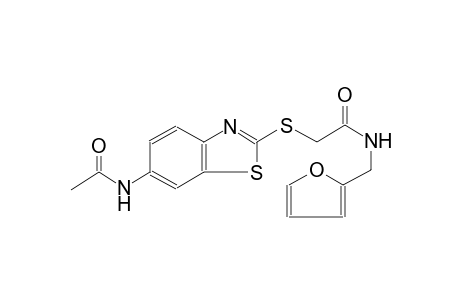 2-{[6-(acetylamino)-1,3-benzothiazol-2-yl]sulfanyl}-N-(2-furylmethyl)acetamide
