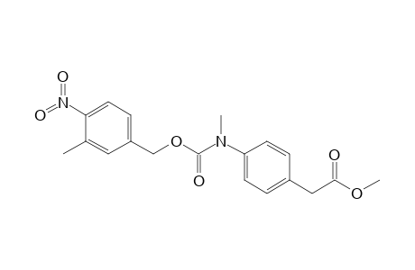 Methyl 4-[N-methyl-N-(3-methyl-4-nitrobenzyloxycarbonyl)amino]phenylacetate