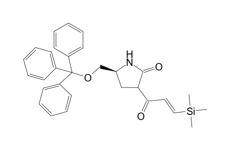 (5S)-1-[(2E)-3-Trimethylsilylprop-2-enoyl]-5-(triphenylmethoxymethyl)pyrrolidin-2-one