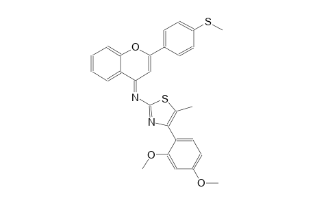 2-thiazolamine, 4-(2,4-dimethoxyphenyl)-5-methyl-N-[(4E)-2-[4-(methylthio)phenyl]-4H-1-benzopyran-4-ylidene]-