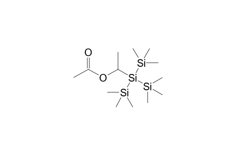 1-[tris(Trimethylsilyl)silyl]ethyl acetate