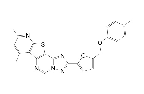 7,9-dimethyl-2-{5-[(4-methylphenoxy)methyl]-2-furyl}pyrido[3',2':4,5]thieno[2,3-e][1,2,4]triazolo[1,5-c]pyrimidine