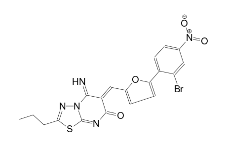 7H-[1,3,4]thiadiazolo[3,2-a]pyrimidin-7-one, 6-[[5-(2-bromo-4-nitrophenyl)-2-furanyl]methylene]-5,6-dihydro-5-imino-2-propyl-, (6Z)-