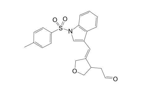 (Z)-2-(4-((1-Tosyl-1H-indol-3-yl)methylene)tetrahydrofuran-3-yl)acetaldehyde