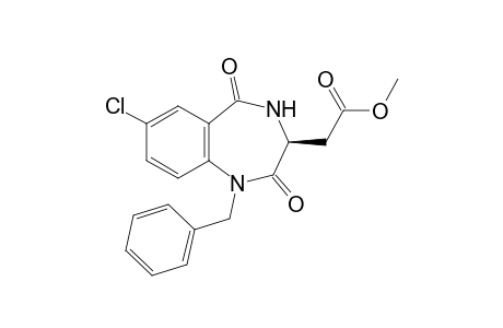 (S)-7-Chloro-1-benzyl-3-[(methoxycarbonyl)methyl]-1,4-benzodiazepine-2,5-dione
