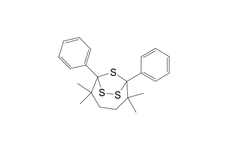 7,8,9-Trithiabicyclo[4.2.1]nonane, 2,2,5,5-tetramethyl-1,6-diphenyl-