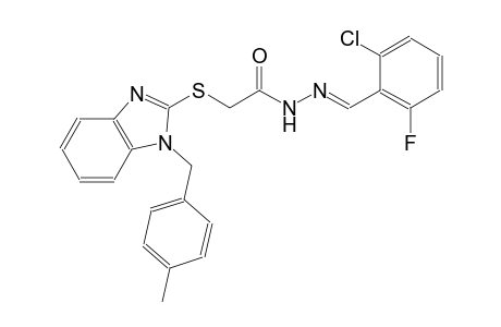 acetic acid, [[1-[(4-methylphenyl)methyl]-1H-benzimidazol-2-yl]thio]-, 2-[(E)-(2-chloro-6-fluorophenyl)methylidene]hydrazide