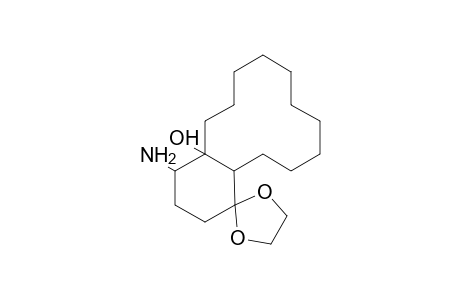 4'-amino-4'a-spiro[1,3-dioxolane-2,1'-2,3,4,5,6,7,8,9,10,11,12,13,14,14a-tetradecahydrobenzo[12]annulene]ol