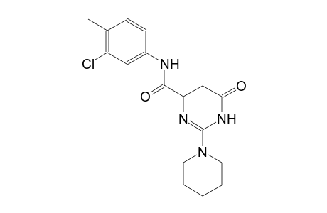 N-(3-chloro-4-methylphenyl)-6-oxo-2-(1-piperidinyl)-1,4,5,6-tetrahydro-4-pyrimidinecarboxamide