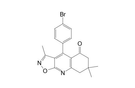 4-(4-Bromophenyl)-3,7,7-trimethyl-7,8-tetrahydroisoxazolo[5,4-b]quinolin-5(6H)-one