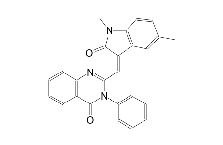 4(3H)-quinazolinone, 2-[(Z)-(1,2-dihydro-1,5-dimethyl-2-oxo-3H-indol-3-ylidene)methyl]-3-phenyl-