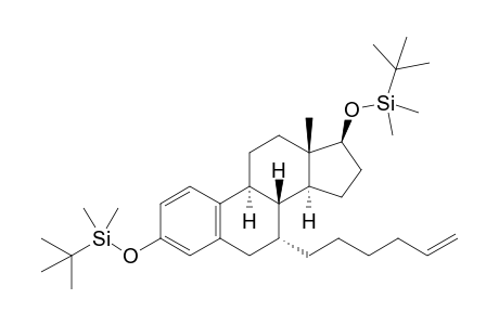 tert-Butyl-[[(7R,8R,9S,13S,14S,17S)-3-[tert-butyl(dimethyl)silyl]oxy-7-hex-5-enyl-13-methyl-6,7,8,9,11,12,14,15,16,17-decahydrocyclopenta[a]phenanthren-17-yl]oxy]-dimethyl-silane