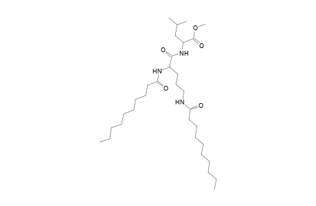 Leucine, N-(N2,N5-didecanoyl-L-ornithyl)-, methyl ester, L-