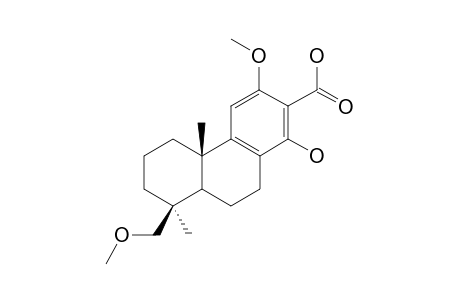 14-hydroxy-12,19-dimethoxypodocarpa-8,11,13-triene-13-carboxylic acid