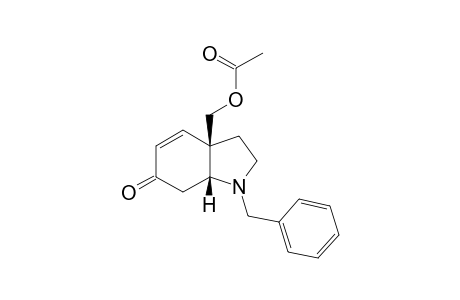 acetic acid [(3aR,7aR)-1-(benzyl)-6-keto-2,3,7,7a-tetrahydroindol-3a-yl]methyl ester