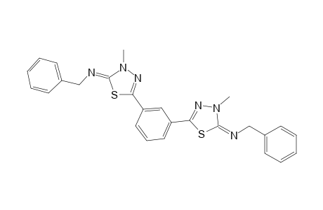 2,2'-m-Phenylenebis(4,5-dihydro-5-(benzylimino)-4-methyl-1,3,4-thiadiazole)