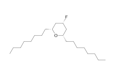 2H-Pyran, 4-fluorotetrahydro-2,6-dioctyl-, (2.alpha.,4.alpha.,6.alpha.)-
