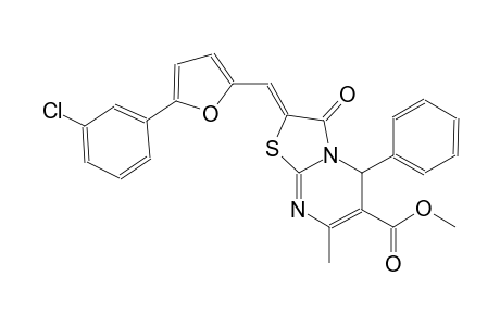 methyl (2Z)-2-{[5-(3-chlorophenyl)-2-furyl]methylene}-7-methyl-3-oxo-5-phenyl-2,3-dihydro-5H-[1,3]thiazolo[3,2-a]pyrimidine-6-carboxylate