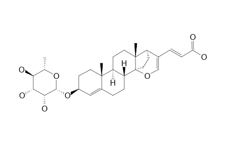 TRANS-3-BETA-[(6-DEOXY-ALPHA-L-MANNOPYRANOSYL)-OXY]-14-BETA,21-EPOXYCHOLA-4,20(21),22-TRIENOIC-ACID