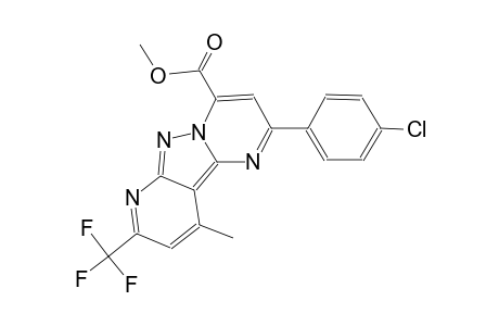 pyrido[2',3':3,4]pyrazolo[1,5-a]pyrimidine-4-carboxylic acid, 2-(4-chlorophenyl)-10-methyl-8-(trifluoromethyl)-, methyl ester