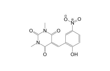 2,4,6(1H,3H,5H)-pyrimidinetrione, 5-[(2-hydroxy-5-nitrophenyl)methylene]-1,3-dimethyl-