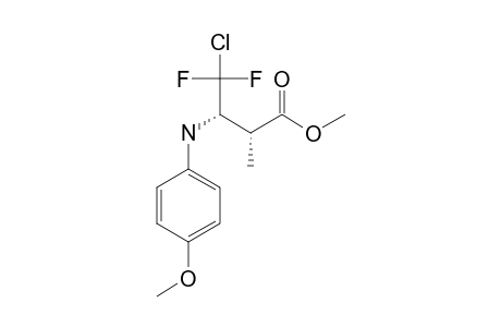 METHYL-(2R*,3R*)-4-CHLORO-4,4-DIFLUORO-3-(4-METHOXYANILINO)-2-METHYL-2-BUTANOATE