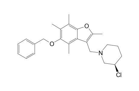 N-(5-Benzyloxy-2,4,6,7-tetrametylbenzofuran-3-ylmethyl]-(3R)-chloropiperidine