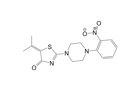 5-(1-methylethylidene)-2-[4-(2-nitrophenyl)-1-piperazinyl]-1,3-thiazol-4(5H)-one