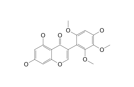 NERVOSIN;5,7,4'-TRIHYDROXY-2',3',6'-TRIMETHOXY-ISOFLAVONE