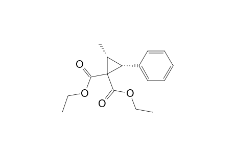 1,1-Cyclopropanedicarboxylic acid, 2-methyl-3-phenyl-, diethyl ester, cis-
