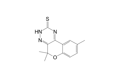 5,5,9-trimethyl-3H-chromeno[4,3-e][1,2,4]triazine-2-thione