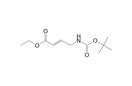 2-Butenoic acid, 4-[(t-butoxycarbonyl)amino]-, ethyl ester