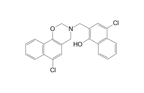 4-Chloro-2-((6-chloro-2H-naphtho[2,1-e][1,3]oxazin-3(4H)-yl)methyl)naphthalen-1-ol