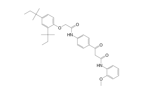 Benzenepropanamide, 4-[[2-[2,4-bis(1,1-dimethylpropyl)phenoxy]acetyl]amino]-N-(2-methoxyphenyl)-.beta.-oxo-