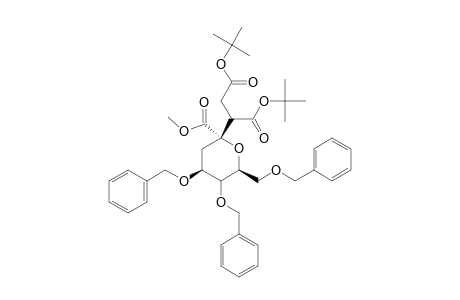 TERT.-BUTYL-4,8-ANHYDRO-6,7,9-TRI-O-BENZYL-3-TERT.-BUTOXYCARBONYL-2,3,5-TRIDEOXY-4METHOXYCARBONYL-D-GLUCO-NONATE