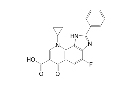 9-Cyclopropyl-4-fluoro-2-phenyl-6-oxo-6,9-dihydro-1H-imidazo[4,5-h]quinoline-7-carboxylic acid
