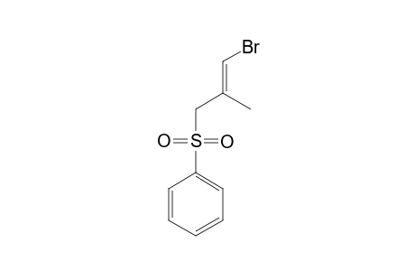 [(E)-3-bromo-2-methylprop-2-enyl]sulfonylbenzene