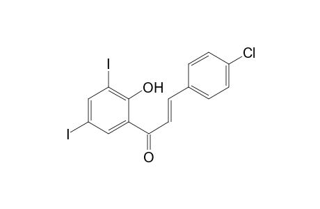 (E)-3-(4-chlorophenyl)-1-(2-hydroxy-3,5-diiodophenyl)prop-2-en-1-one