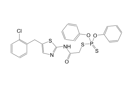 S-(2-{[5-(2-chlorobenzyl)-1,3-thiazol-2-yl]amino}-2-oxoethyl) O,O-diphenyl dithiophosphate