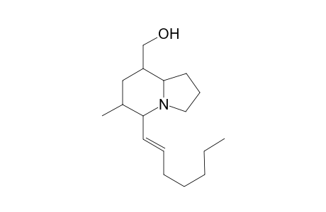 5-(Heptenyl)-8-(hydroxymethyl)-6-methylindolizidine
