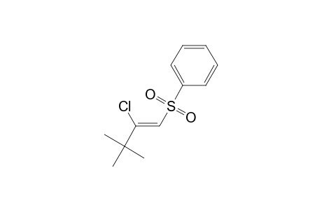 [(Z)-2-chloranyl-3,3-dimethyl-but-1-enyl]sulfonylbenzene
