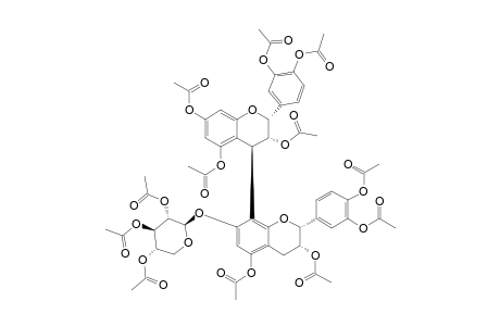 DODECA-O-ACETYL-EPICATECHIN-(4-BETA->8)-7-O-BETA-XYLOPYRANOSYL-EPICATECHIN