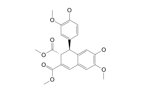 (1S,2R)-7-hydroxy-1-(4-hydroxy-3-methoxy-phenyl)-6-methoxy-1,2-dihydronaphthalene-2,3-dicarboxylic acid dimethyl ester