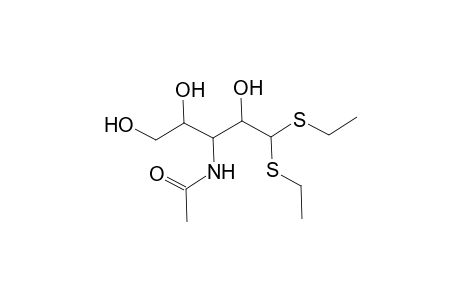 Ribose, 3-acetamido-3-deoxy-, diethyl mercaptal, D-