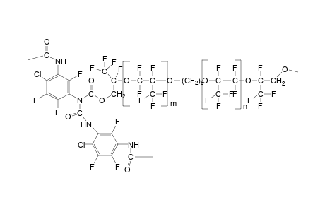 Poly(perfluoroalkylene ether), connected with aromatic urethane links